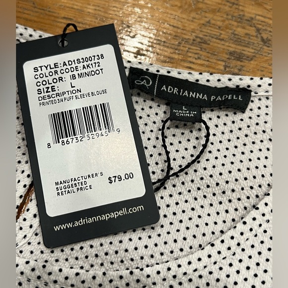 NWT
white polkadot top - Picture 5 of 6